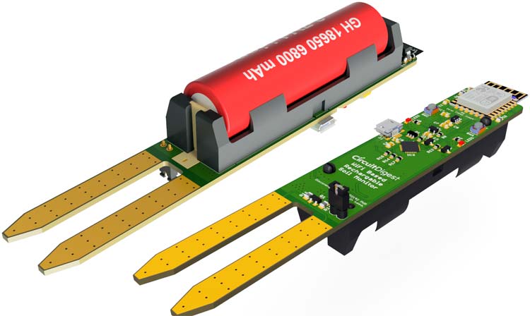 Battery for Smart Plant Monitoring Device