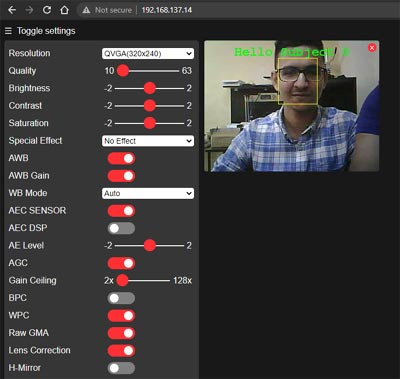 ESP32-CAM Development Board Attendance System