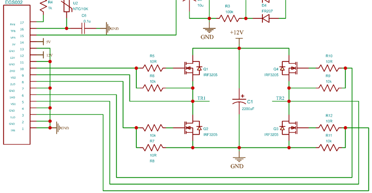 H-Bridge and EGS002 Control Circuit