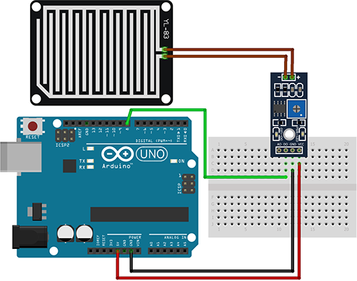 Arduino Rain Sensor Interfacing