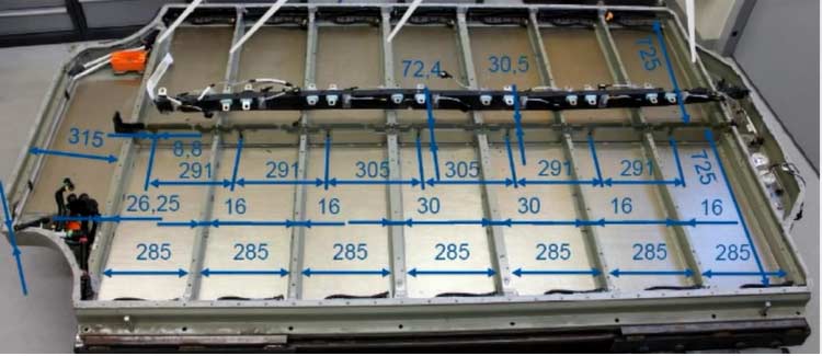 Mechanical Structure of Tesla Battery Pack