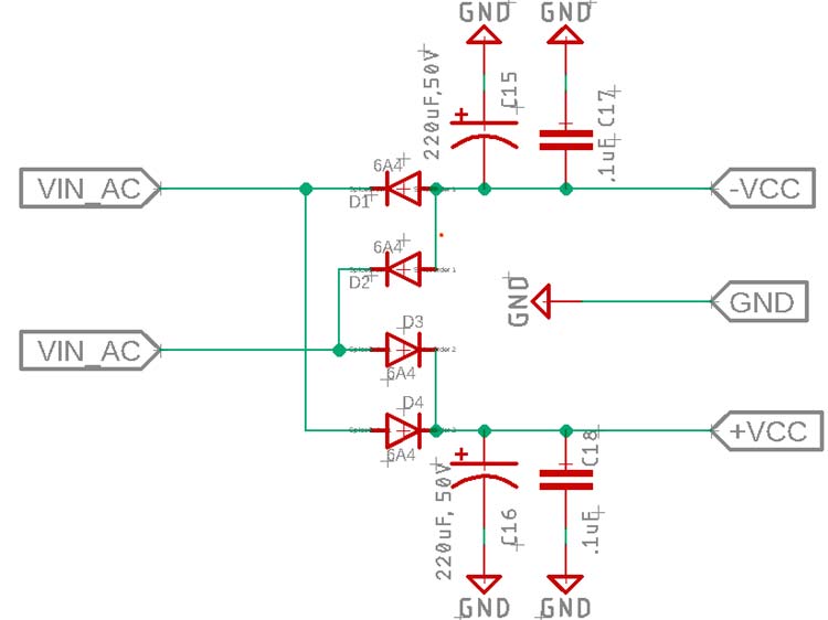 TDA7294 Based Amplifier Power Supply Circuit