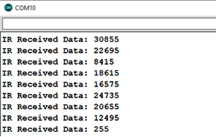 serial monitor window