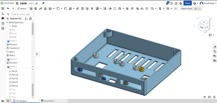 3D Printed Part Bottom