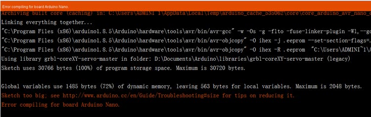 Arduino Error Sketch Too Large