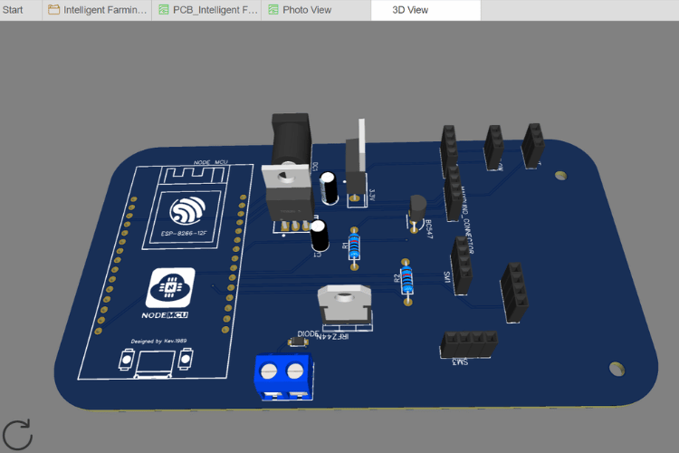 PCB Design 3D View