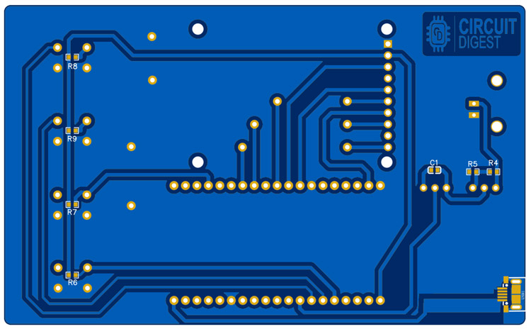 PCB Layout for ESP32 Oscilloscope