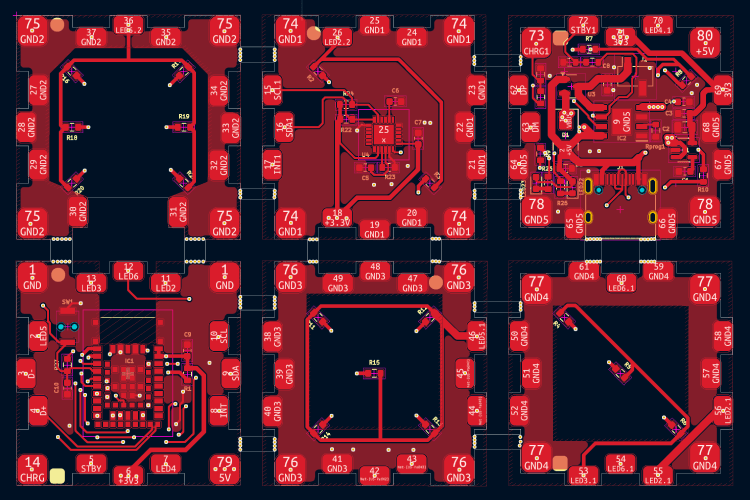 Smart LED Dice PCB Top Layer