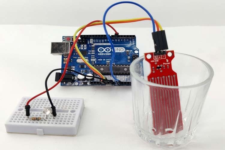 Assembled Image Water Level Sensor with Arduino