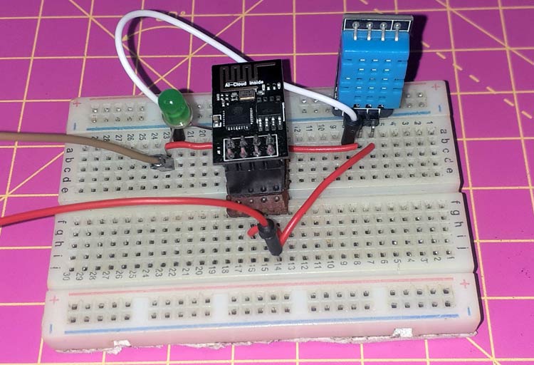 ESP01 and DHT11 Connection