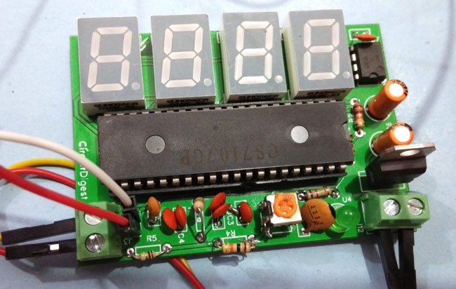 Simple Digital Voltmeter Circuit using ICL7107