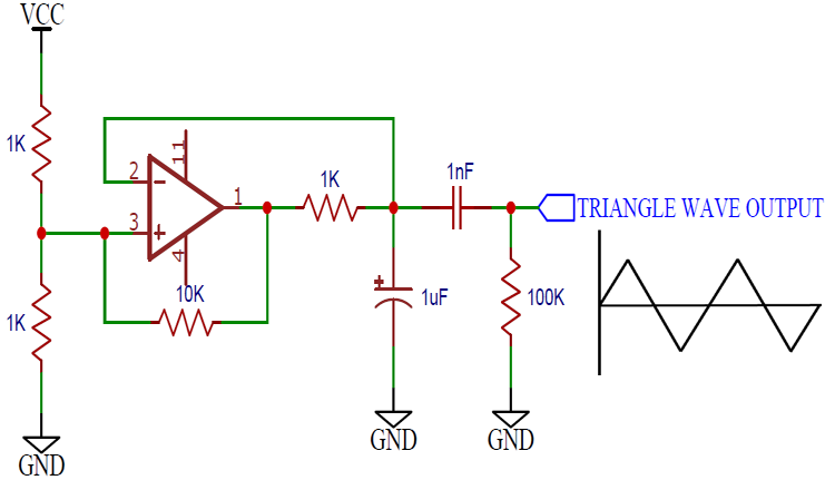 Op Amp Triangular Wave Generator