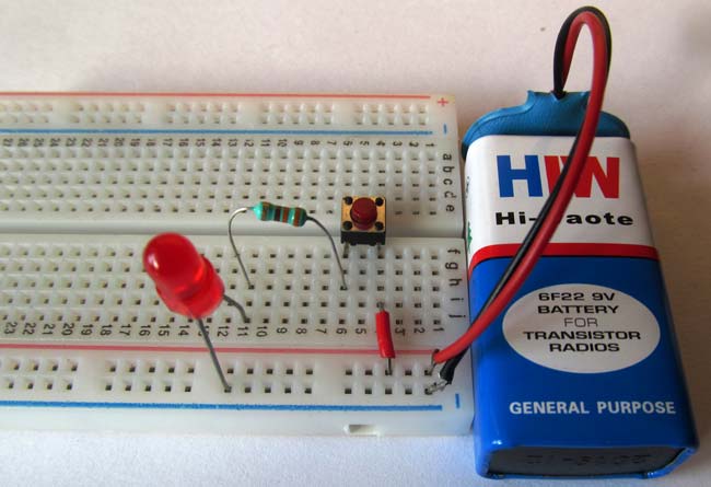 Push Button LED Circuit