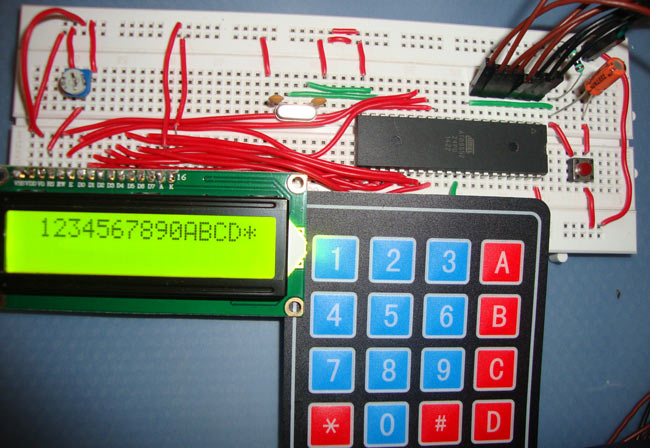 4x4 Matrix Keypad Interfacing with 8051 Microcontroller