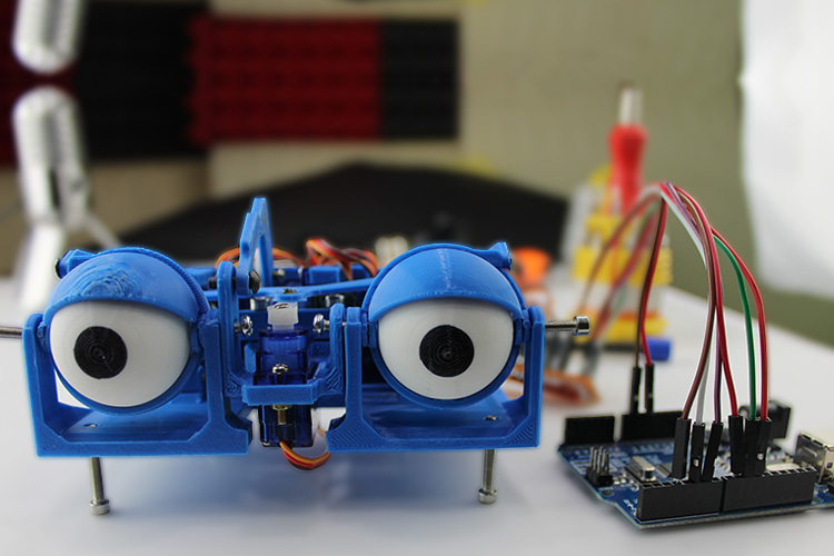 3D Printed Animatronic Eye with Arduino