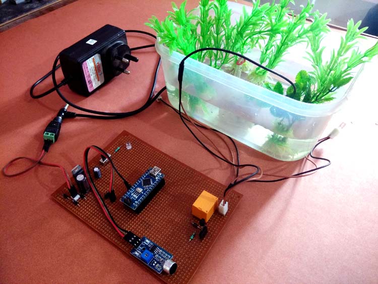 Arduino Controlled Water Fountain using Sound Sensor