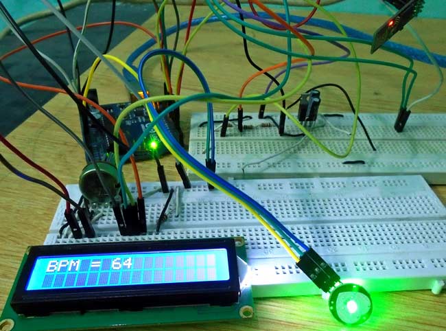 Heart Beat Monitoring over Internet using Arduino and ThingSpeak