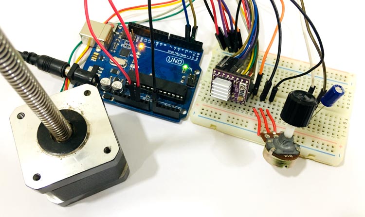 Control NEMA 17 Stepper Motor with Arduino and DRV8825