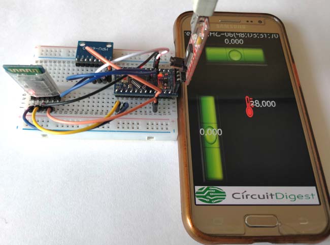 DIY Arduino Inclinometer using MPU6050