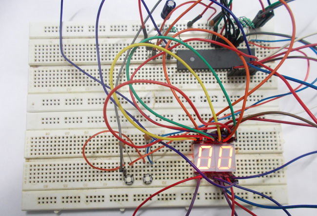 Decimal Counter using 7 Segment Display