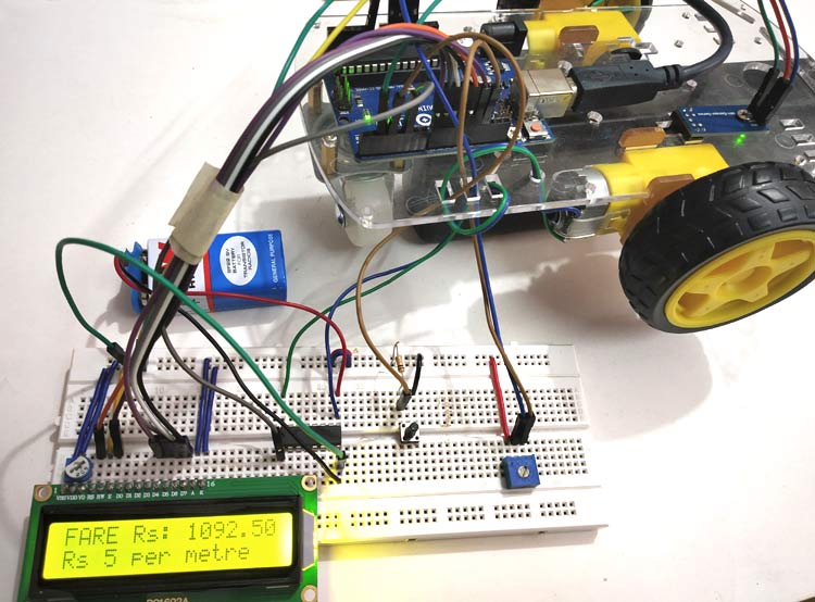 Digital Taxi Fare Meter using Arduino