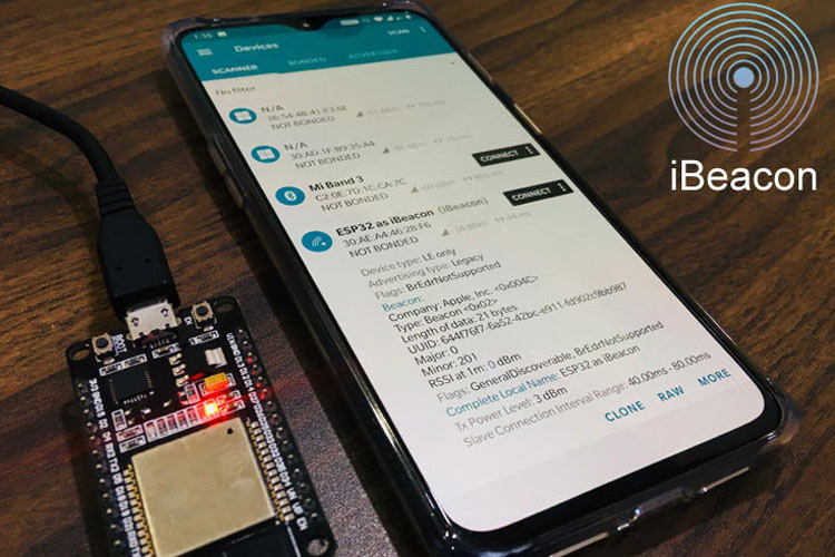 ESP32 based Bluetooth iBeacon