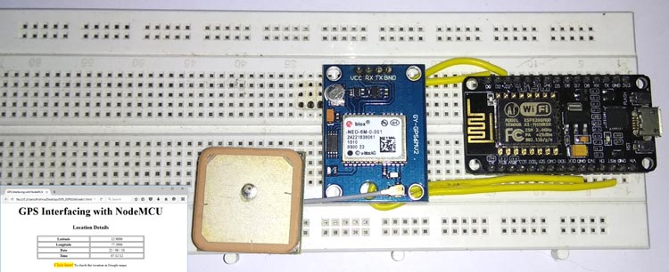 GPS Interfacing with NodeMCU: Getting Location Data