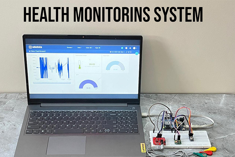 Health Monitoring System using Arduino UNO R4 WiFi and IoT Cloud