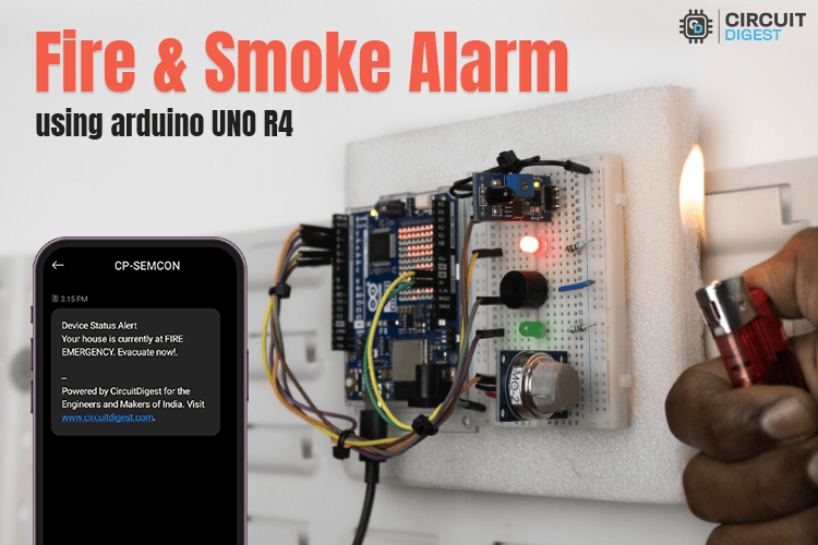 Build a Fire and Smoke Detector with SMS Alert and Arduino Build a Fire and Smoke Detector with SMS Alert and Arduino