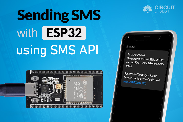 Send SMS with ESP32 using SMS API Send SMS with ESP32 using SMS API