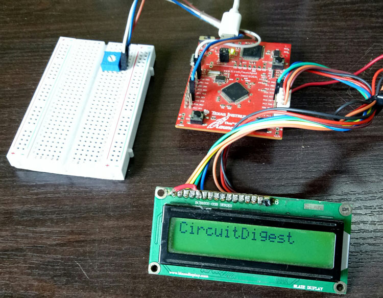 Interfacing 16x2 LCD Display with TIVA C Series TM4C123G LaunchPad from Texas Instruments