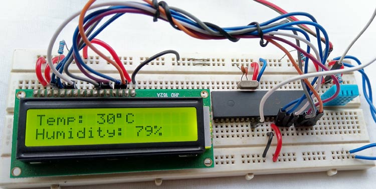 Interfacing DHT11 with PIC16F877A