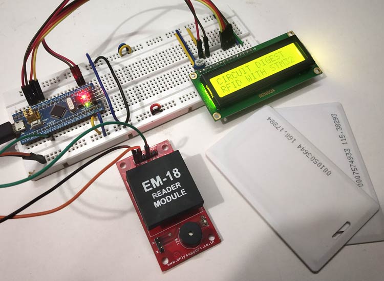 Interfacing RFID with STM32 Microcontroller