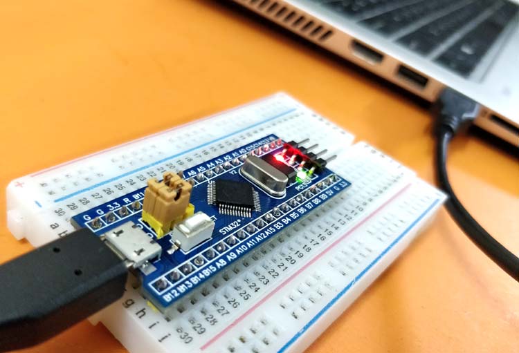 Programming STM32F103 Board (Blue Pill) using USB Port