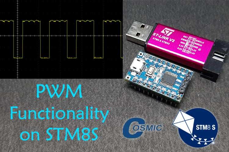 Pulse width Modulation with STM8 using Cosmic C and STVD