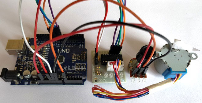 Controlling Stepper Motor using Potentiometer and Arduino