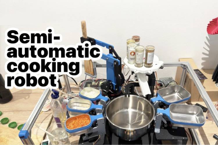 Semi-Automatic Cooking Robot