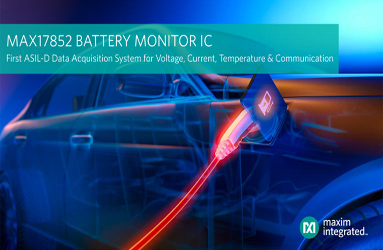 MAX17852 14-Channel High-Voltage ASIL-D Data-Acquisition System 