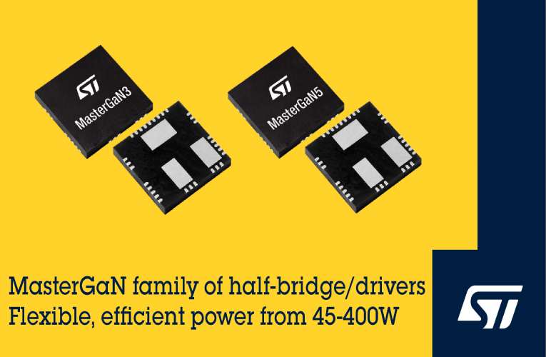 MasterGaN Integrated Half-Bridge Drivers