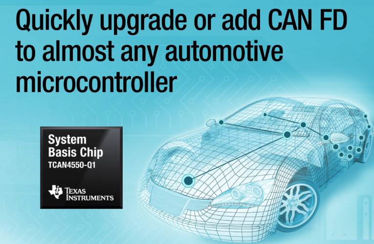 System Basis Chip (SBC) with integrated CAN FD controller and transceiver