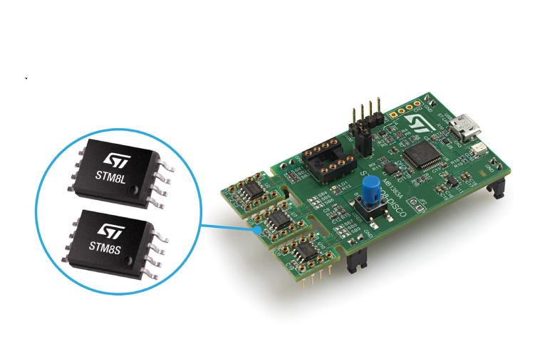 One-Board Discovery Kit Contains Three 8-Pin STM8 Microcontrollers for Best Convenience and Value