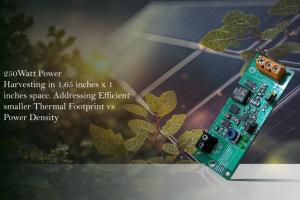 250 Watt Solar Driver circuit in a 1 inch x 1.65 inches space. Addressing the Space vs Energy density issue in Solar Drivers