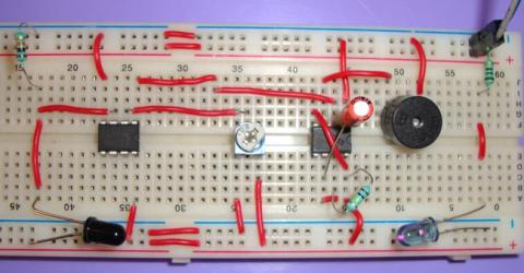 IR Based Security Alarm Circuit