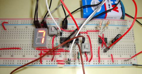 Reaction Timer Game using IC 555 and IC 4026