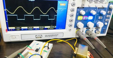 Zero Crossing Detector Circuit using Op-Amp