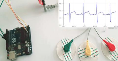 AD8232 ECG sensor with Arduino 