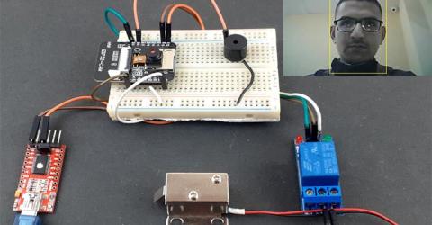 ESP32-CAM Face Recognition Door Lock System