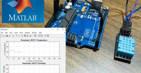 MATLAB Data Logging, Analysis and Visualization Plotting DHT11 Sensor readings on MATLAB