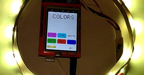 How to Use Neopixel RGB LED Strip with Arduino and TFT LCD