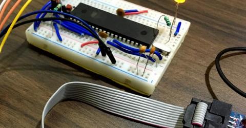 AVR Microcontroller Atmega16/32 PWM Tutorial to Control Brightness of LED